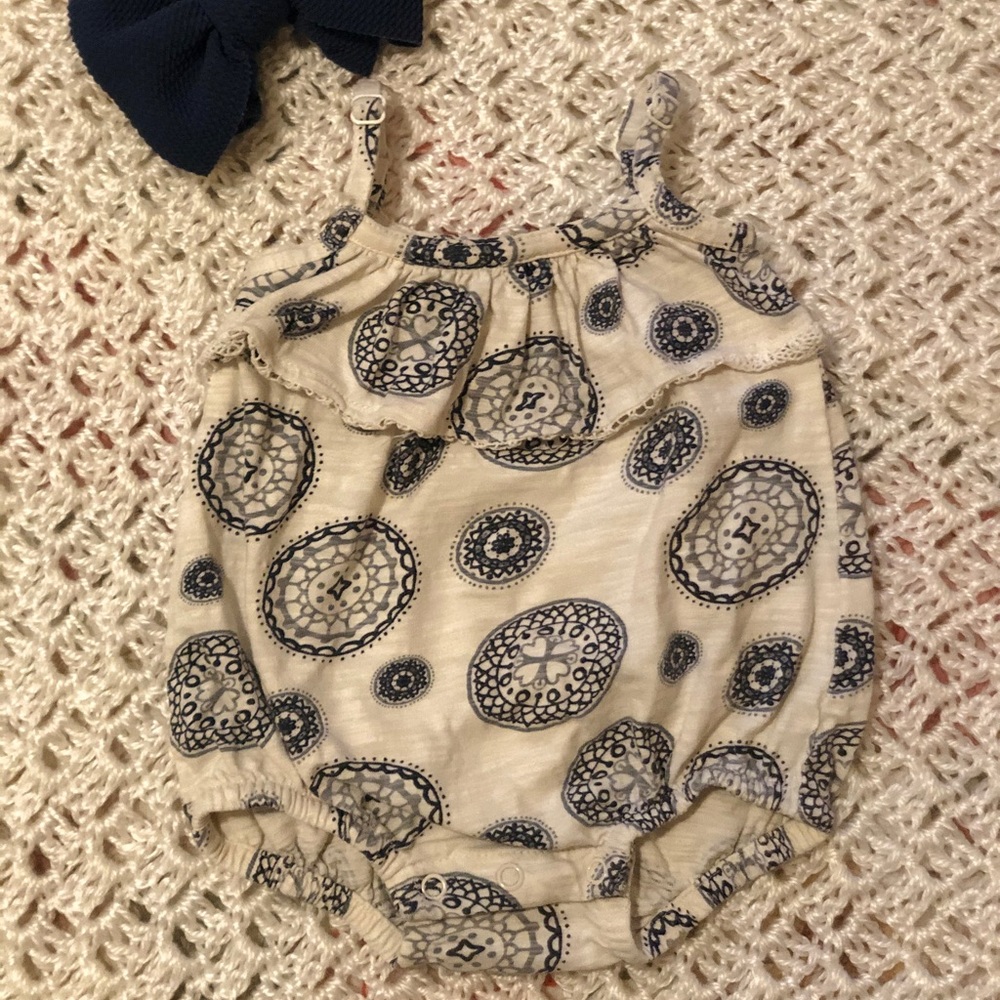City Mouse Lace Flutter Bubble Romper - Mandala